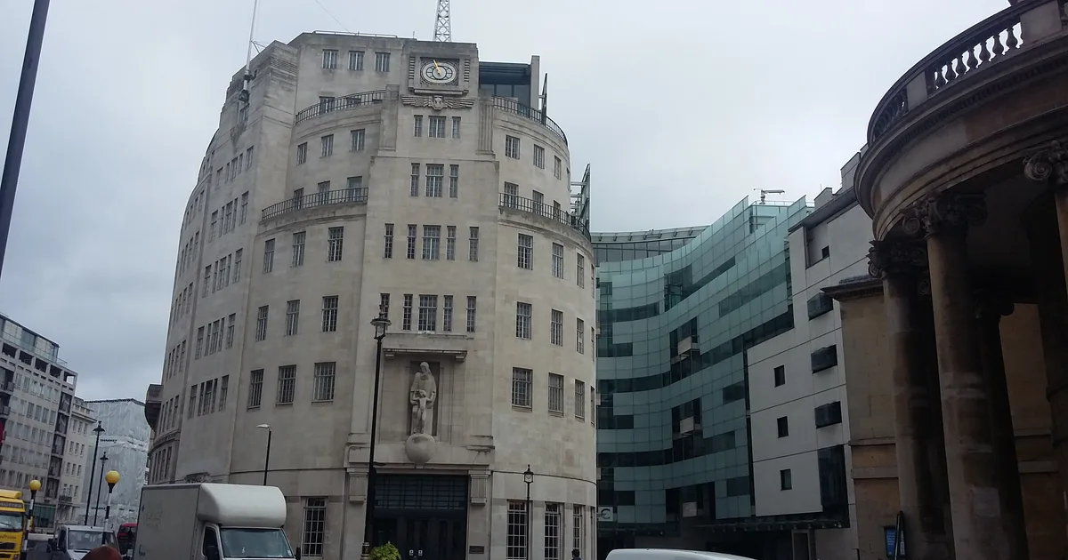 BBC Broadcasting House, Portland Place, London, the corporation's headquarters.