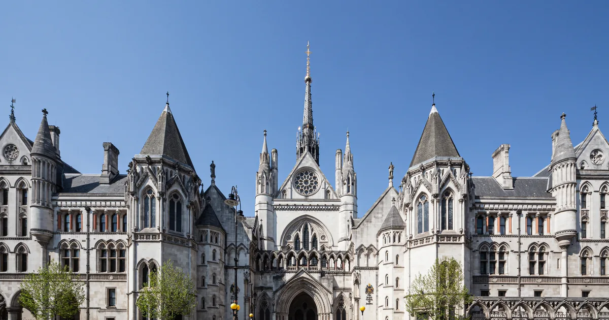 The Royal Courts of Justice, London.