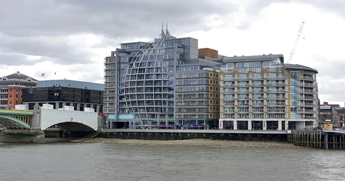 Riverside House and Benbow House, Bankside, Southwark, London.