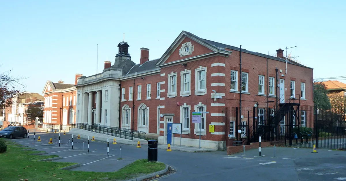 The front building of the Maudsley Hospital, south London, an NHS mental health hospital run by South London and Maudsley NHS Foundation Trust.