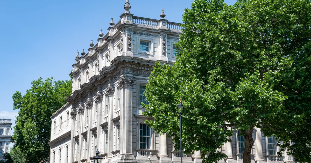 Treasury Buildings, Whitehall, home to the Cabinet Office and Privy Council Office.