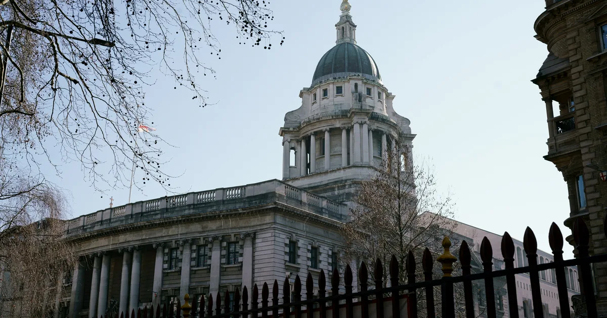 The Old Bailey, the Central Criminal Court, City of London, where Crown Court rape and sexual offence cases are heard.